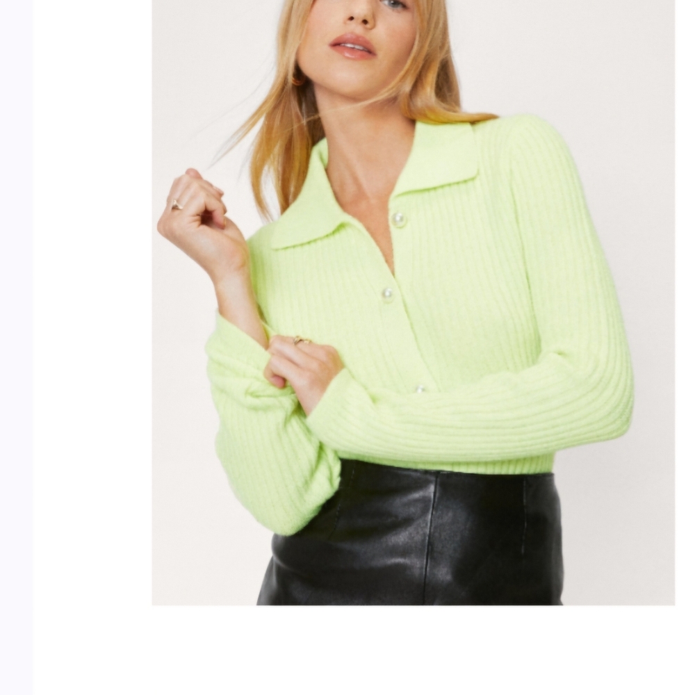 Nastygal Collared Button Cardigan